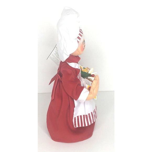 ANNALEE 2011 13” Mrs Santa Claus Chef #401111 NOS With Tags Bowl Cookie Garland - Picture 5 of 8